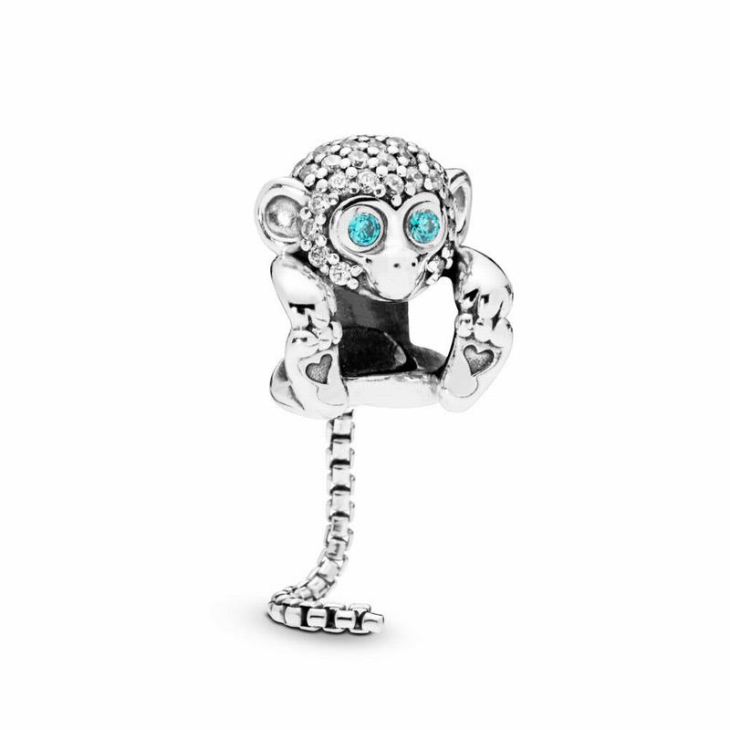 Pandora Sparkling Monkey Charm NZ Sale, Sterling Silver (605973-FTI)